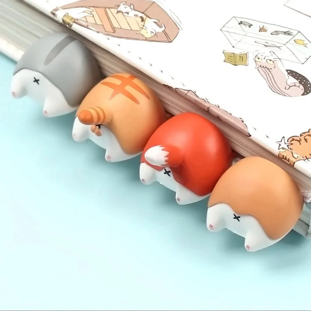 $3 Cat Bum Bookmark. New. Plastic. $3 if bundled